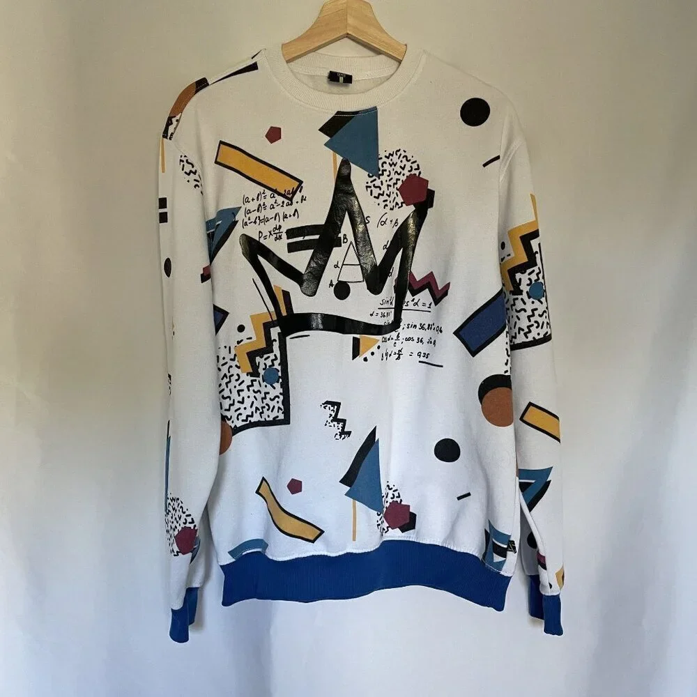 Vintage 80s Style Sweatshirt Crew Neck Large Screenshot men's size large